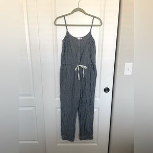 Gap striped cami jumpsuit